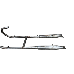 Układ wydechowy kolana tłumiki M-72 rybki  SUROWY